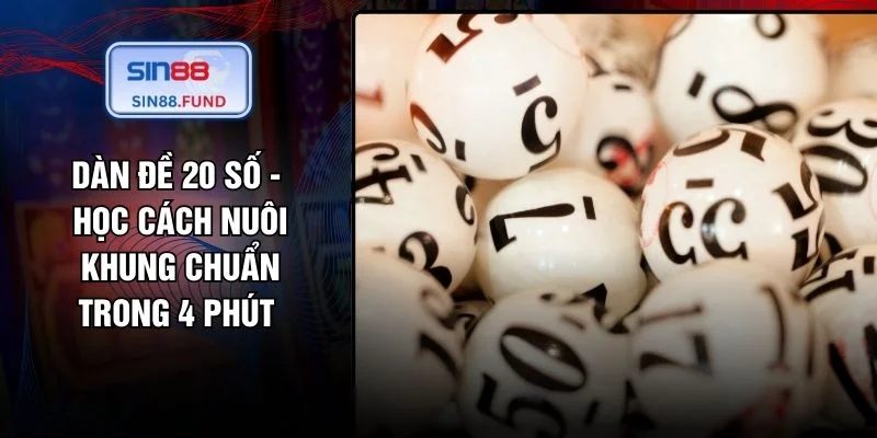 Dàn Đề 20 Số - Học Cách Nuôi Khung Chuẩn Trong 4 Phút