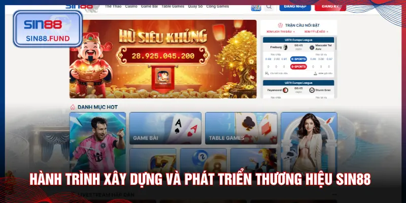 Hành trình xây dựng và phát triển thương hiệu SIN88
